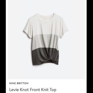 Casual knot front top